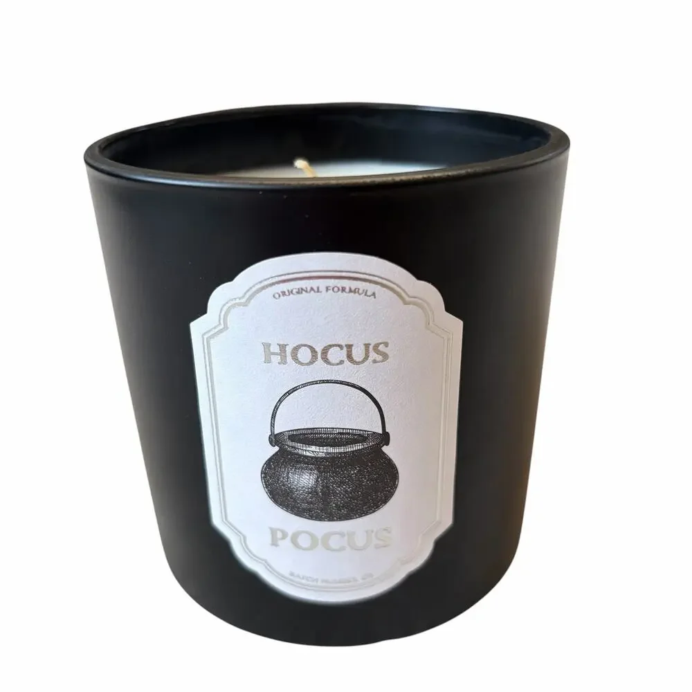 Halloween Hocus Pocus Jar Candle w/ Lid 13.65oz Scented NEW